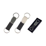 32119 Tek Taraflı Metal Suni̇ Deri̇ Anahtarlık