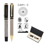 33620 Kabartma Figürlü Metal Roller & Tükenmez Kalem Seti