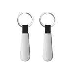 32142 Çift Taraflı Metal Suni̇ Deri̇ Anahtarlık