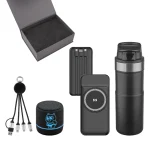 33031 Powerbank & Kablo & Hoparlör & Termos Set