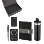 33027 Kalem & Defter & Powerbank & Termos Set