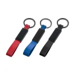 32132 Çift Taraflı Metal Suni̇ Deri̇ Anahtarlık