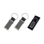 32112 Tek Taraflı Metal Suni̇ Deri̇ Anahtarlık