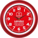 163166 Plastik Duvar Saati
