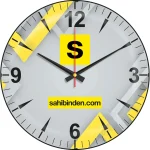 16215 Bombe Cam Duvar Saati