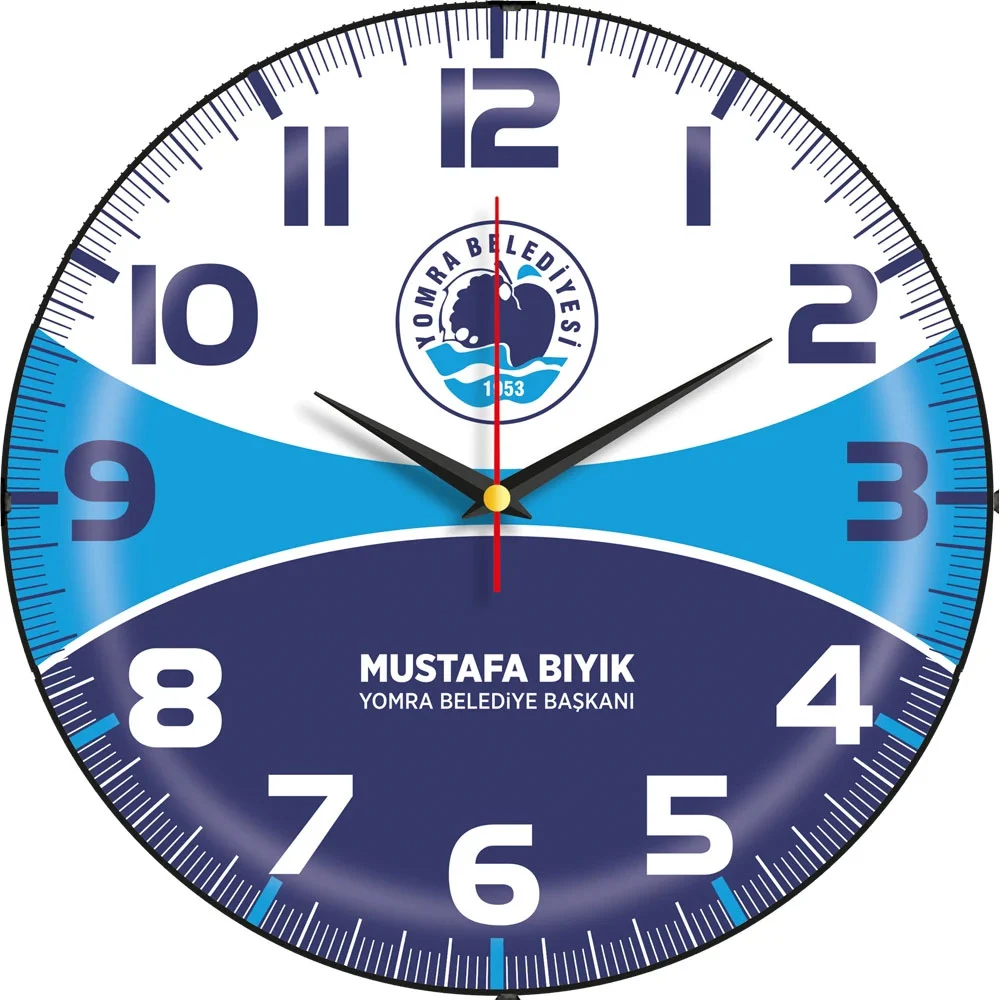 16221 Bombe Cam Duvar Saati 16221 Bombe Cam Duvar Saati - Görsel 1