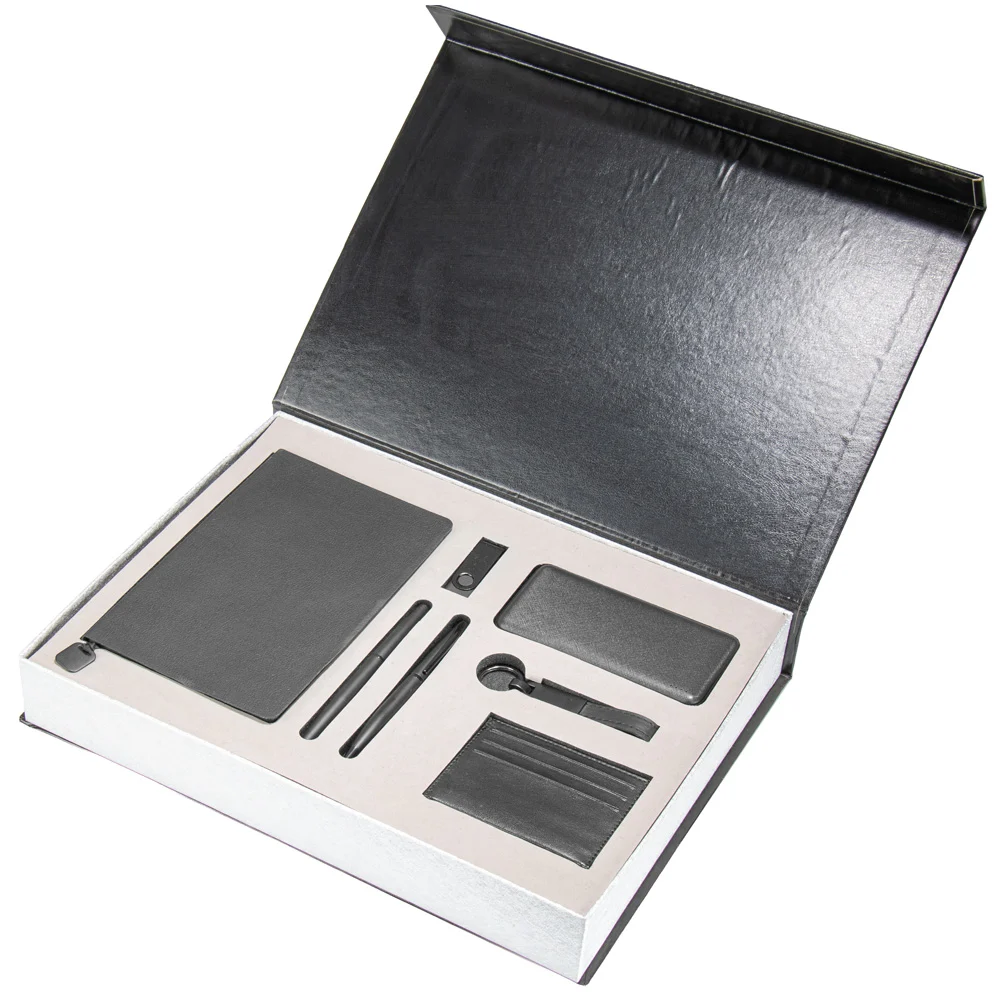 13059 Hediyelik Set 13059 Kurumsal hediye seti defter kalem powerbank kartlık USB toptan
