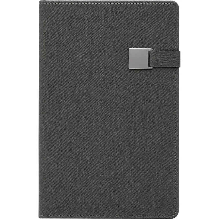 Gri metal kilitli 10574 tarihsiz defter kurumsal promosyon toptan