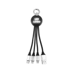 Vip Set LED logolu çoklu şarj kablosu anahtarlık promosyon toptan