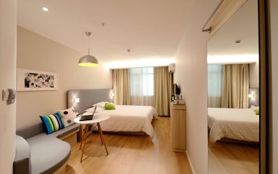 Konforlu otel yatak odası mobilya takımları, misafirhane projeleri için